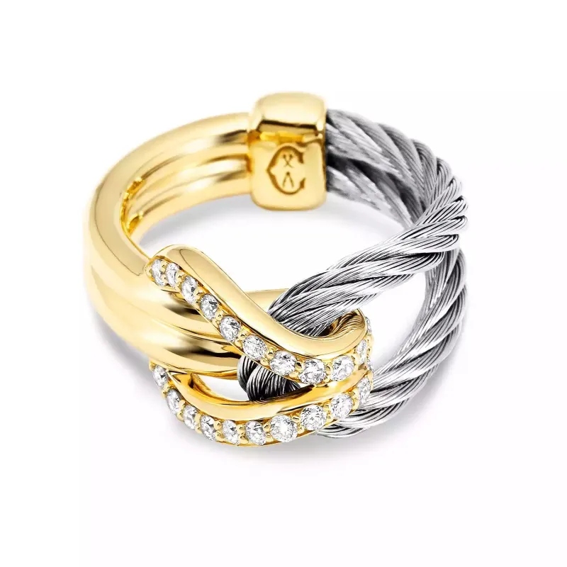 Celtic® Knot Ring 18KT sold by Charriol