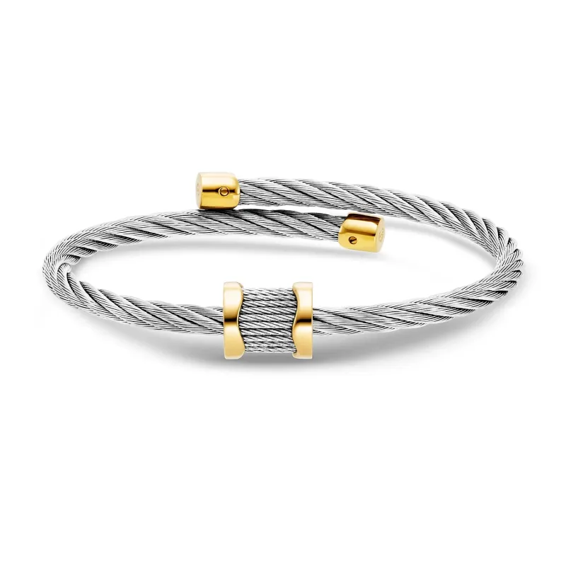 Forever™ Waves Charms Bangle made by Charriol