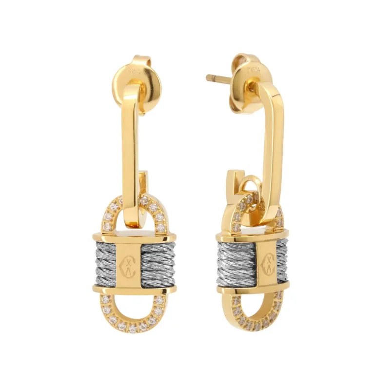 St-Tropez® Linked-Up earrings sold by Charriol