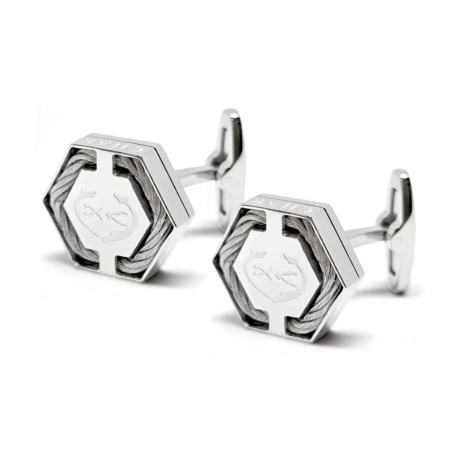Celtic® Hex Logo Cufflinks sold by Charriol product image thumbnail 3