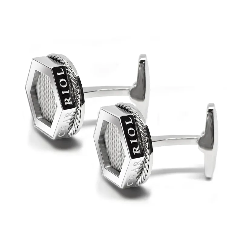 Celtic® Hex Cufflinks made by Charriol
