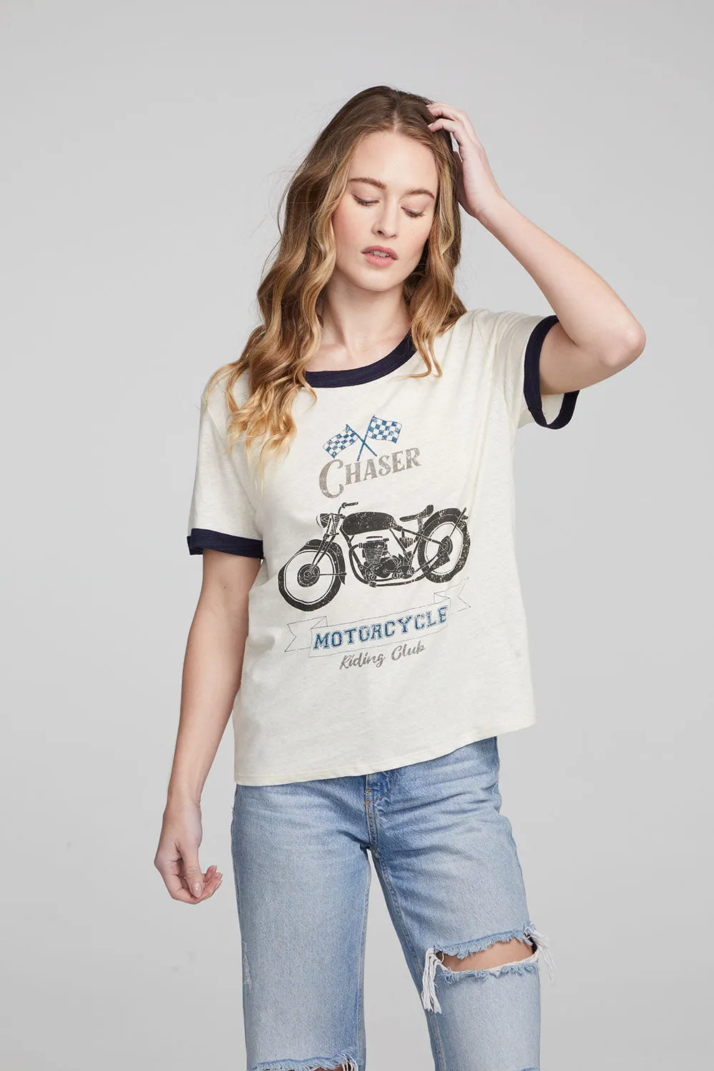 Chaser Motorcycle Club Desert Cotton Crewneck Tee sold by Chaser product image thumbnail 4