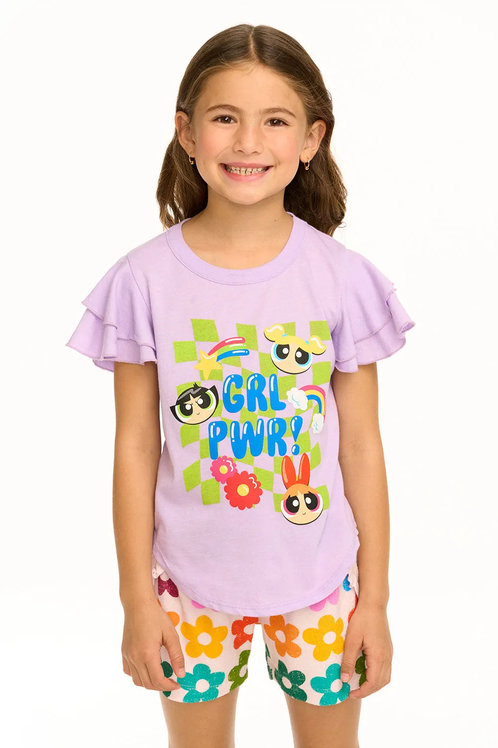 Powderpuff Girls - Girl Power Flutter Sleeve Tee sold by Chaser product image thumbnail 3