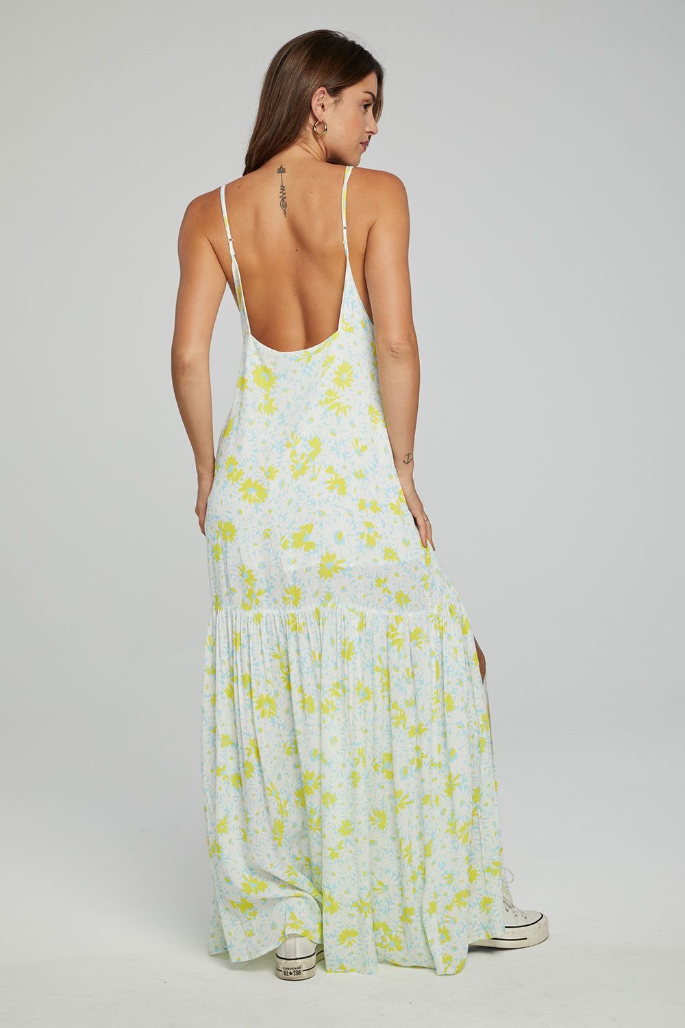 Seren Maxi Dress - Baby Blue Daisy Floral sold by Chaser product image thumbnail 3