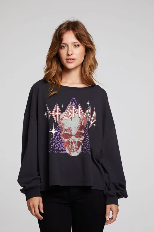 Def Leppard Skull Long Sleeve Tee made by Chaser