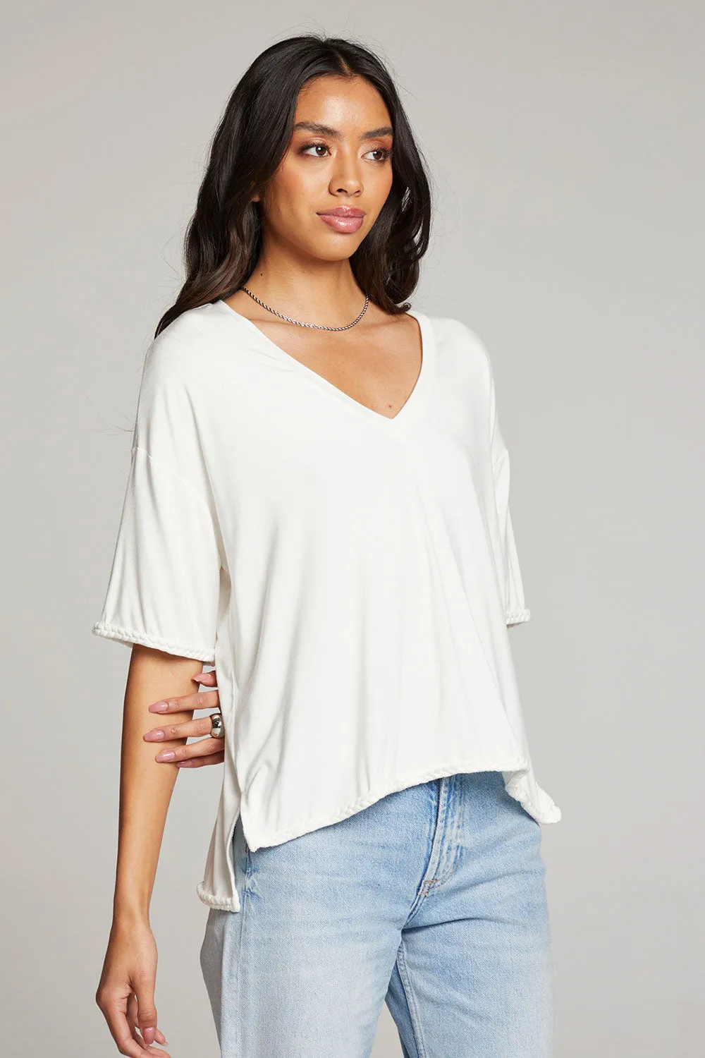 Mason White V Neck sold by Chaser product image thumbnail 2
