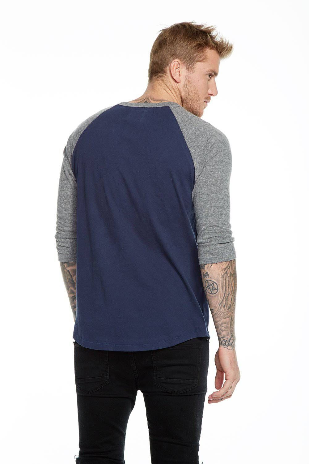 MENS BLOCKED 3/4 RAGLAN TEE sold by Chaser product image thumbnail 2
