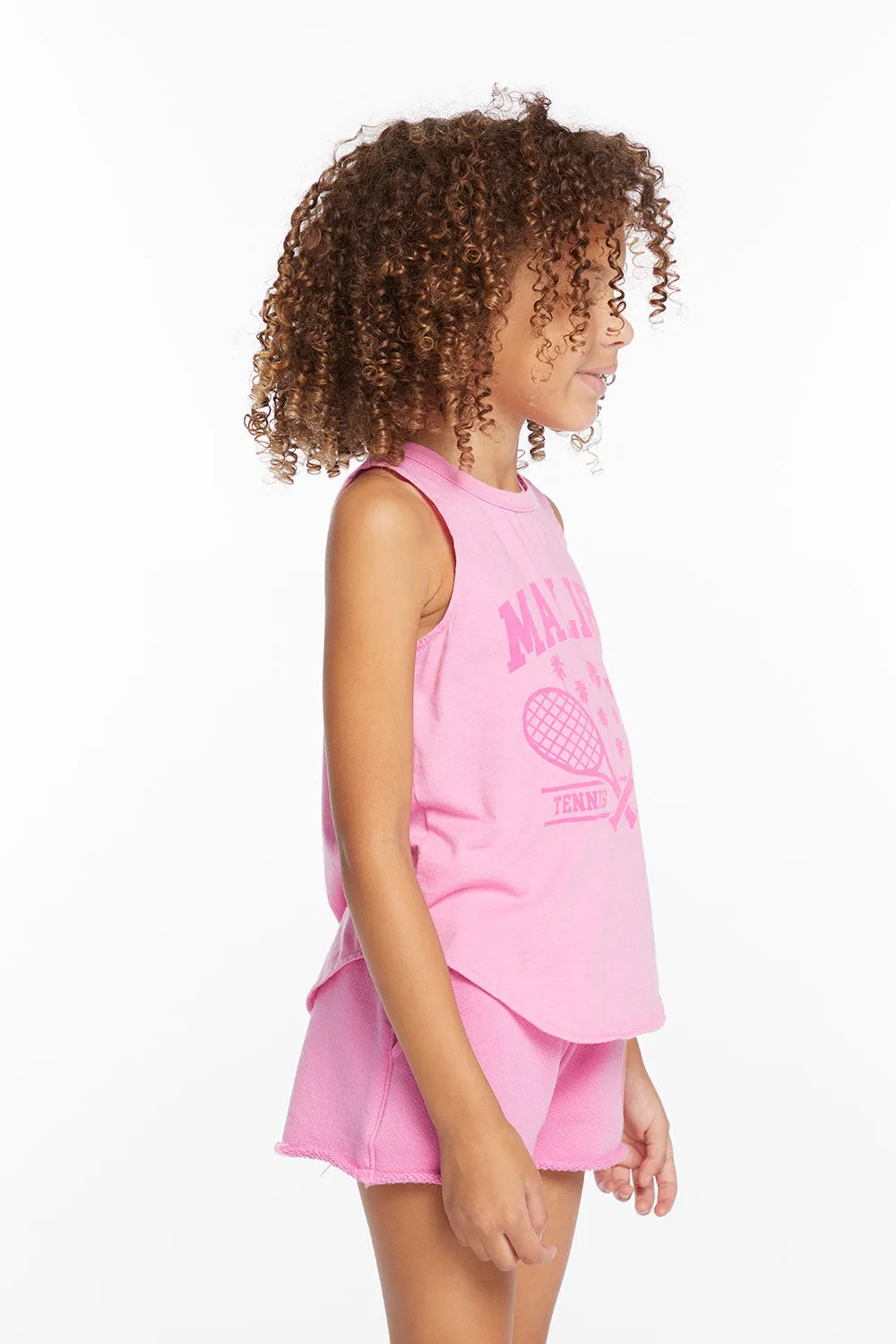 Malibu Girls Vintage Jersey Shirttail Muscle sold by Chaser product image thumbnail 3