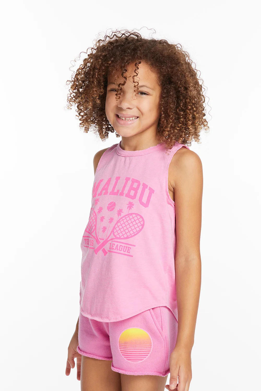 Malibu Girls Vintage Jersey Shirttail Muscle sold by Chaser product image thumbnail 2