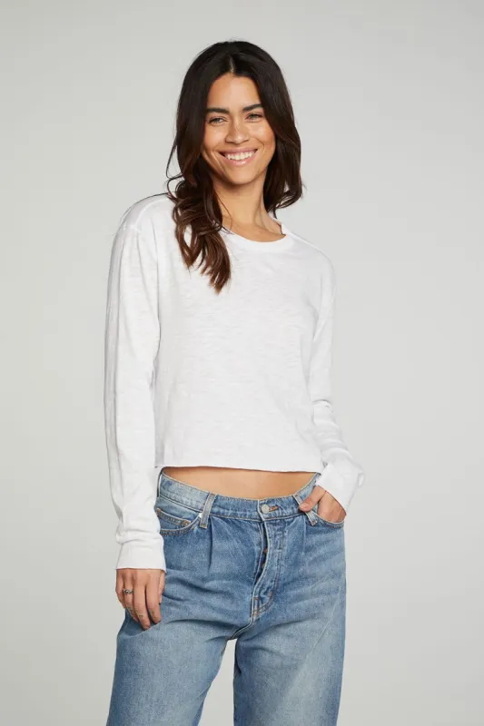 Long Sleeve Cropped Tee sold by Chaser