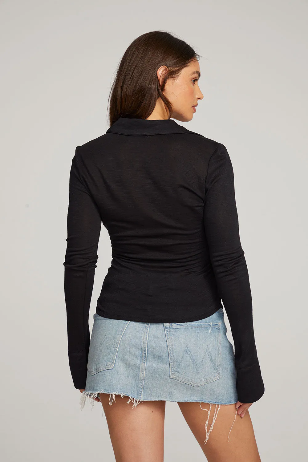Harper Licorice Long Sleeve sold by Chaser product image thumbnail 3