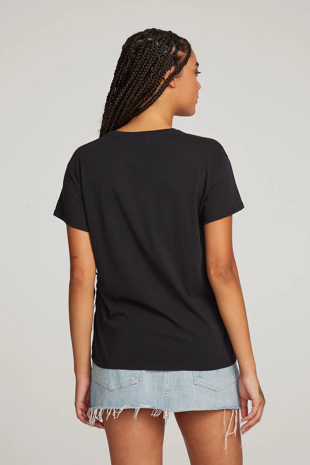 Everyday Essential Black Crew Neck Tee sold by Chaser product image thumbnail 3