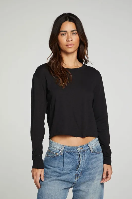 Long Sleeve Cropped Tee sold by Chaser