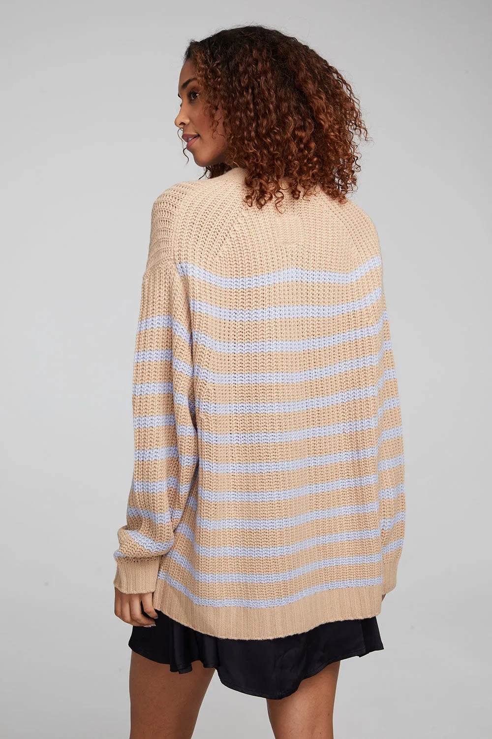 Vibe Fairfax Stripe Cardigan sold by Chaser product image thumbnail 2