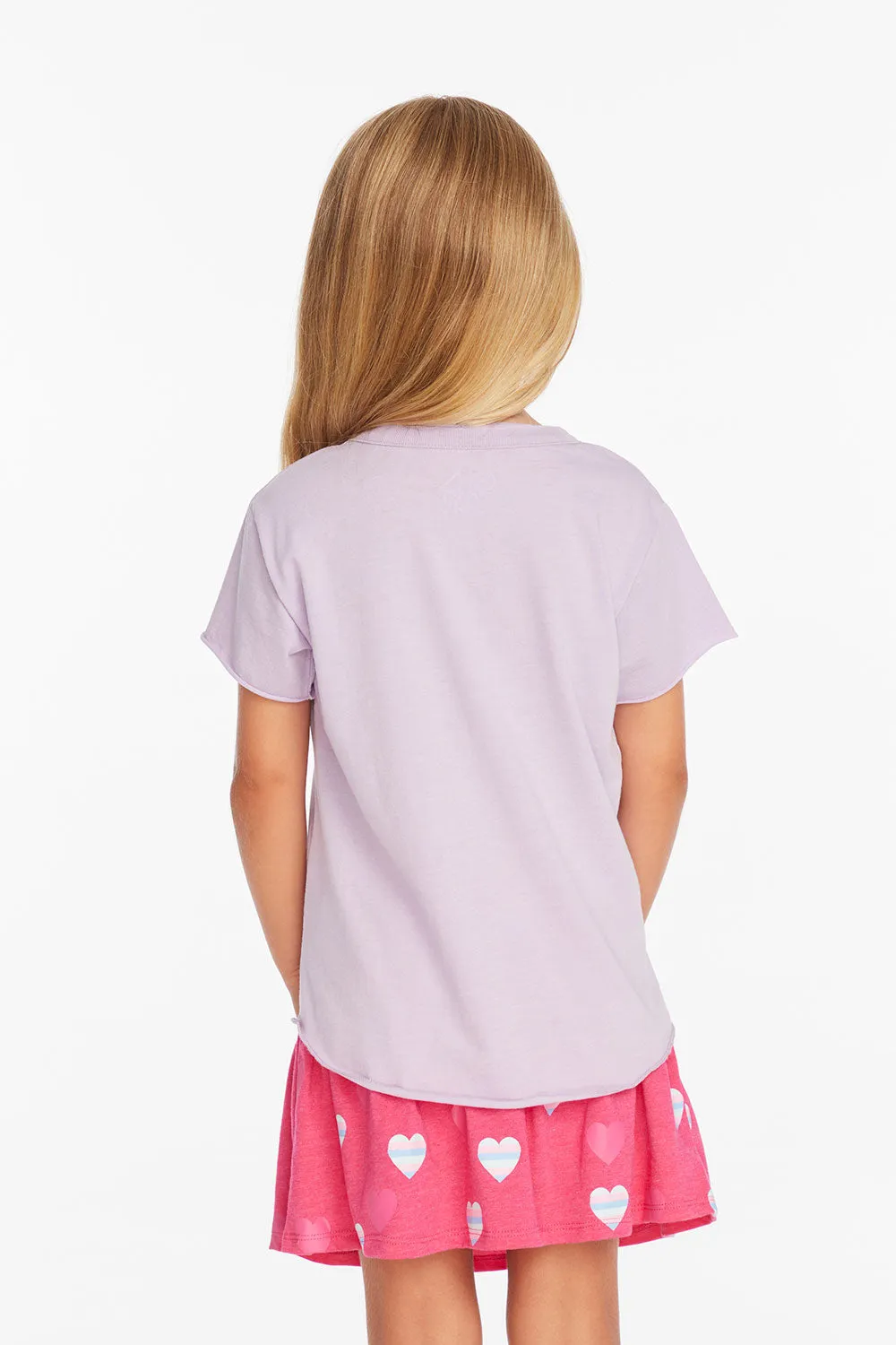 Stripe Heart Tee sold by Chaser product image thumbnail 3