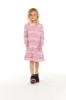 Long Sleeve Cotton Candy Plaid Dress sold by Chaser