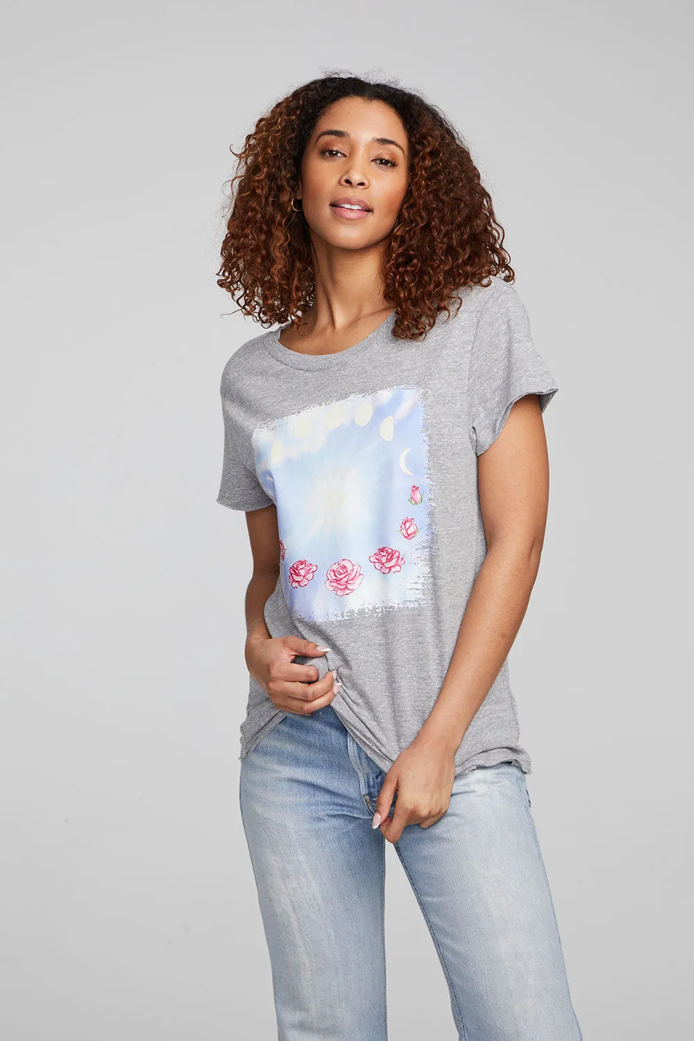 Moon and Roses Tee sold by Chaser product image thumbnail 2