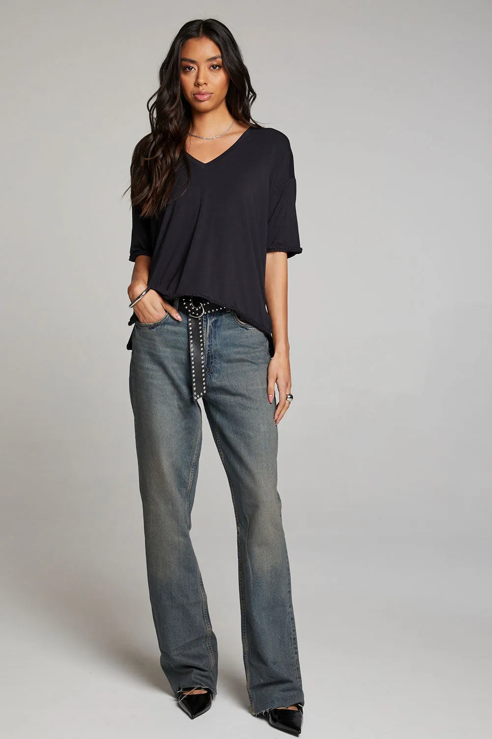 Mason Licorice V Neck sold by Chaser product image thumbnail 4