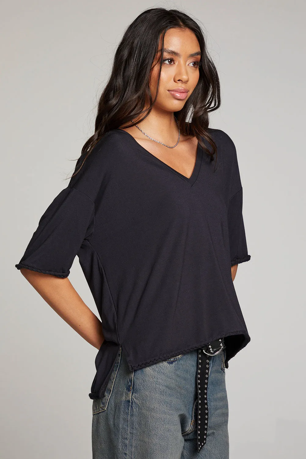 Mason Licorice V Neck sold by Chaser product image thumbnail 2