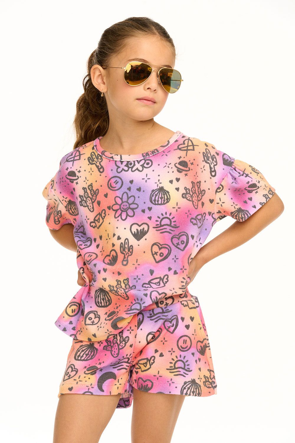 Wynn Cosmic Sunset Print Tee sold by Chaser product image thumbnail 3