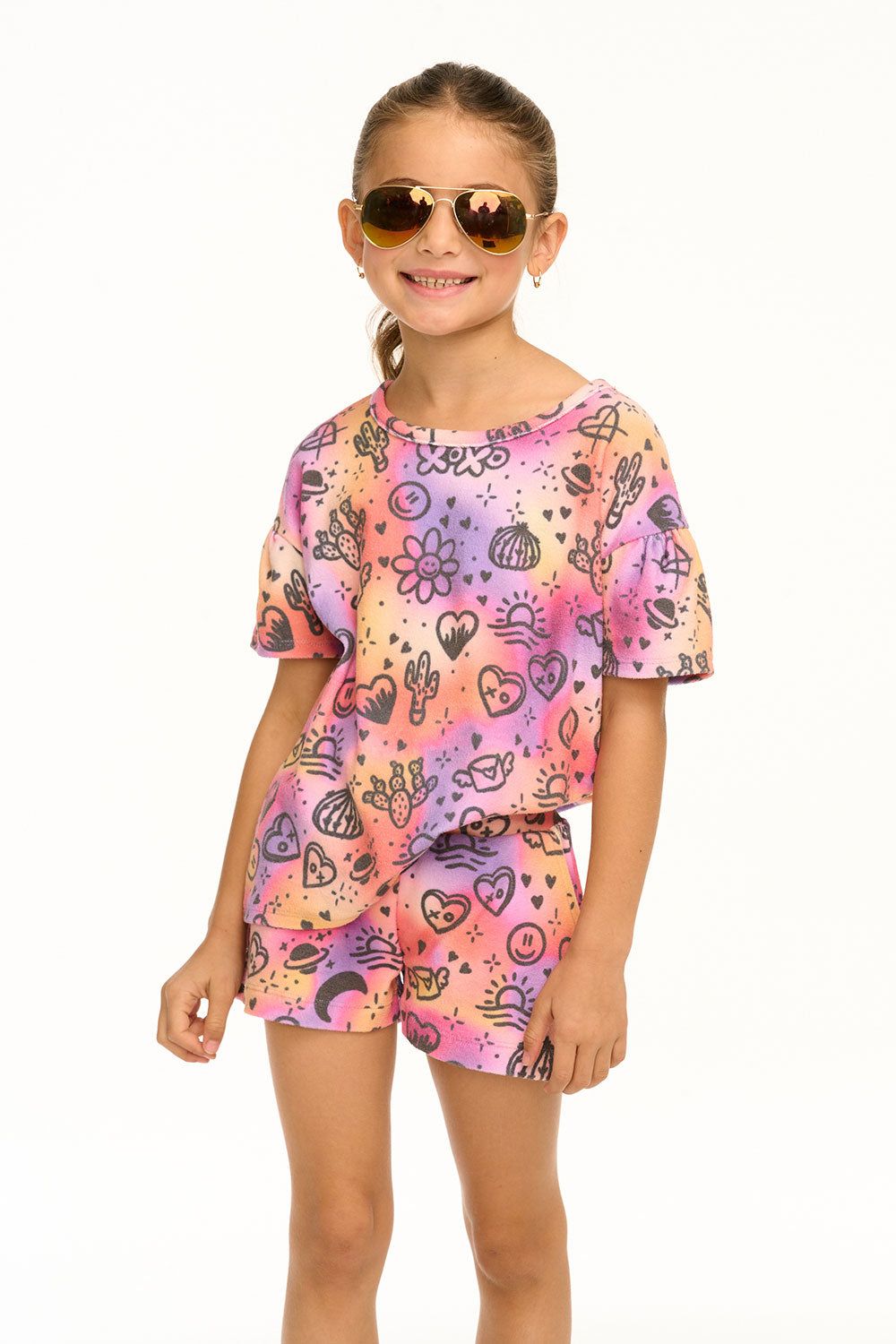 Wynn Cosmic Sunset Print Tee sold by Chaser