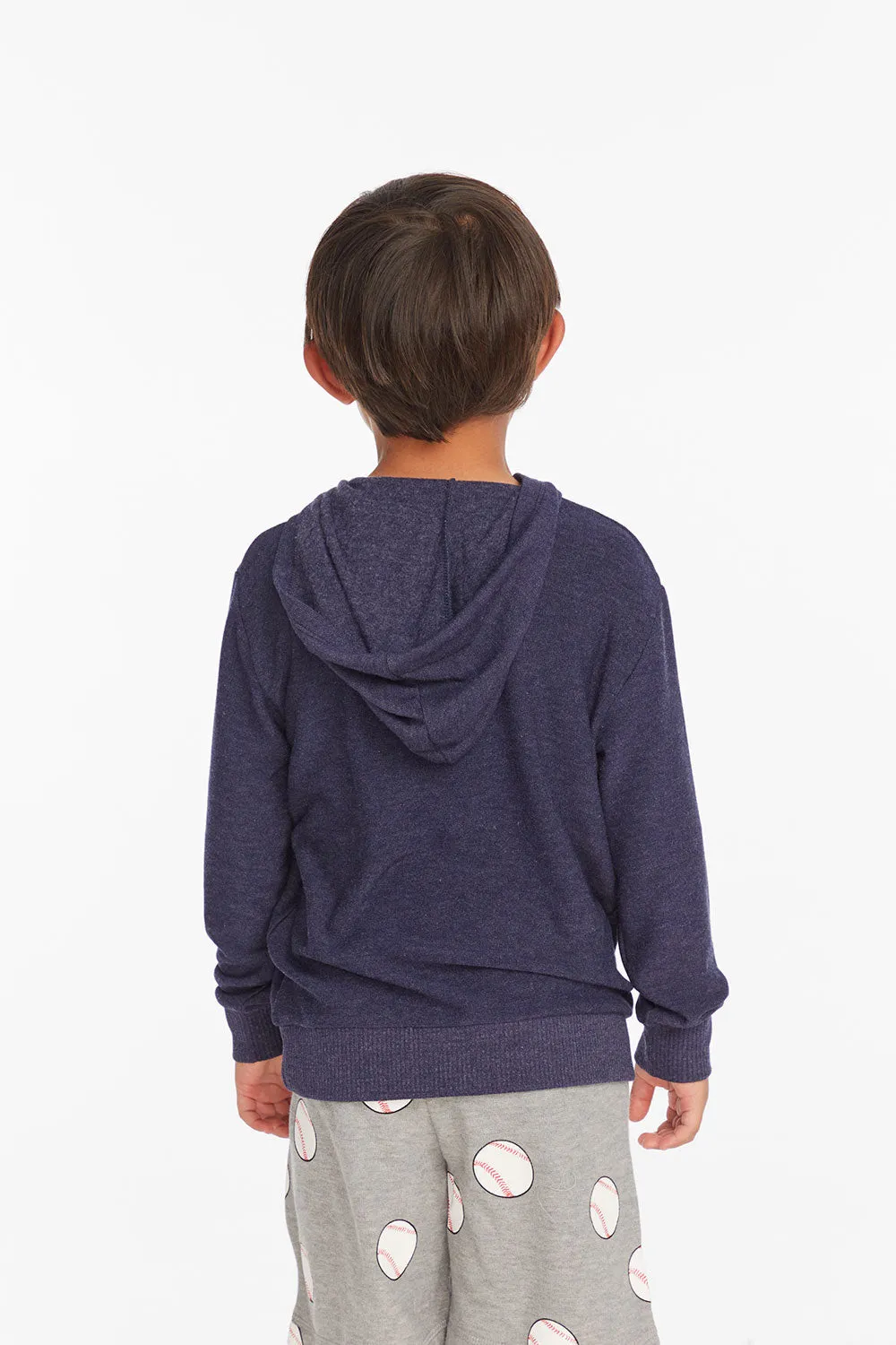 Striped Sapphire Boys Pullover Hoodie sold by Chaser product image thumbnail 3