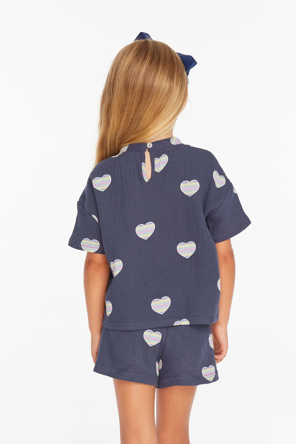 Devin Beach Hearts Girls Tee sold by Chaser product image thumbnail 5