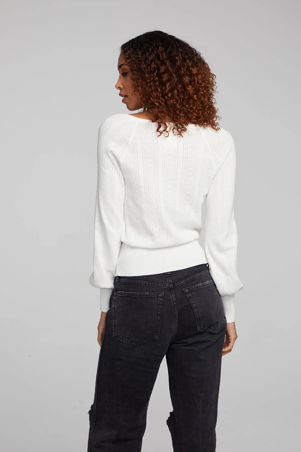 Blackheart White Star Long Sleeve sold by Chaser product image thumbnail 2