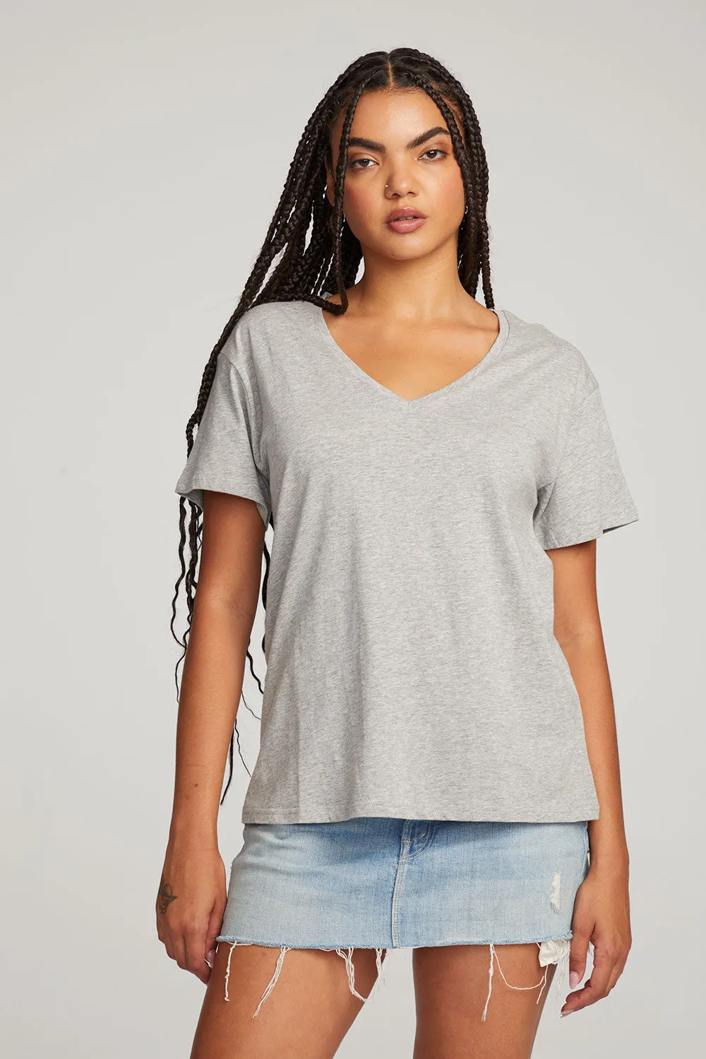 Everyday Essential V-neck Tee sold by Chaser product image thumbnail 4