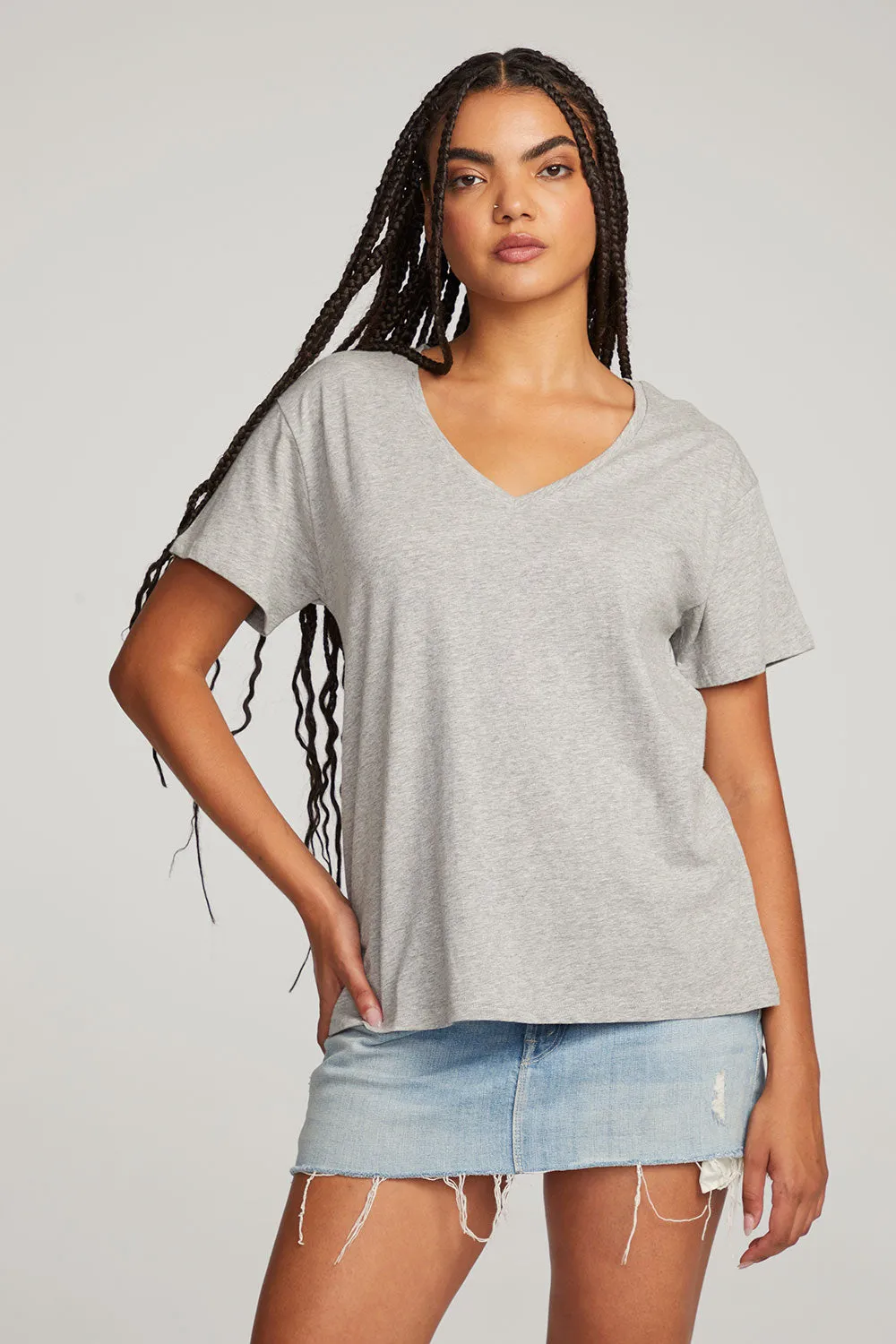 Everyday Essential V-neck Tee sold by Chaser product image thumbnail 5