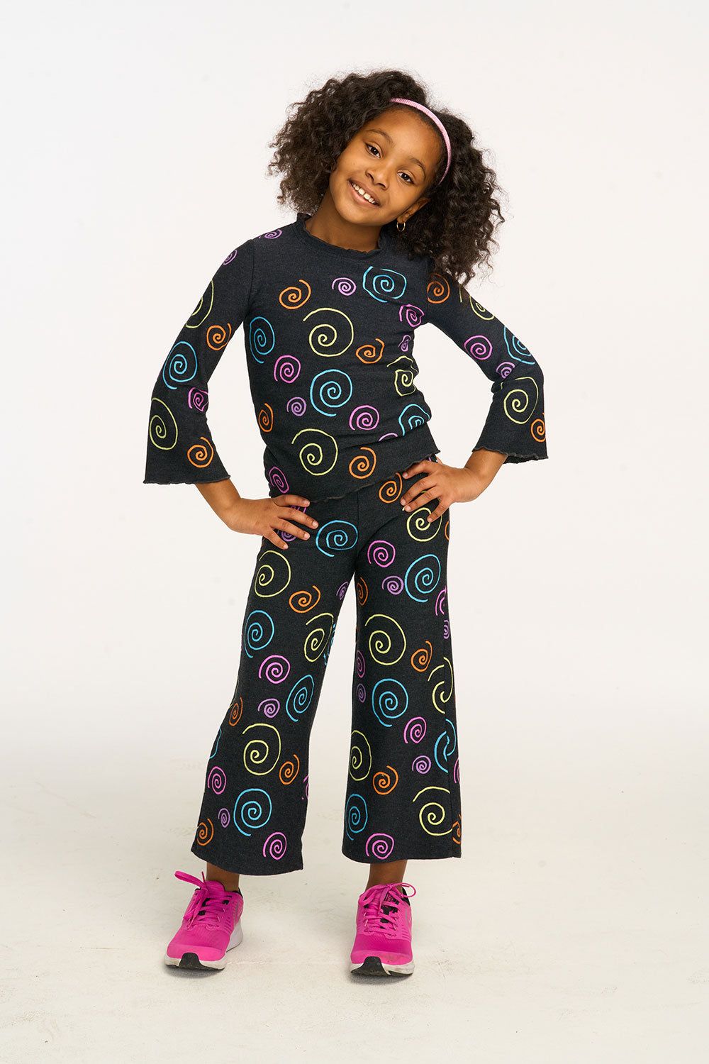 Rainbow Swirl Wide Leg Pant sold by Chaser product image thumbnail 3