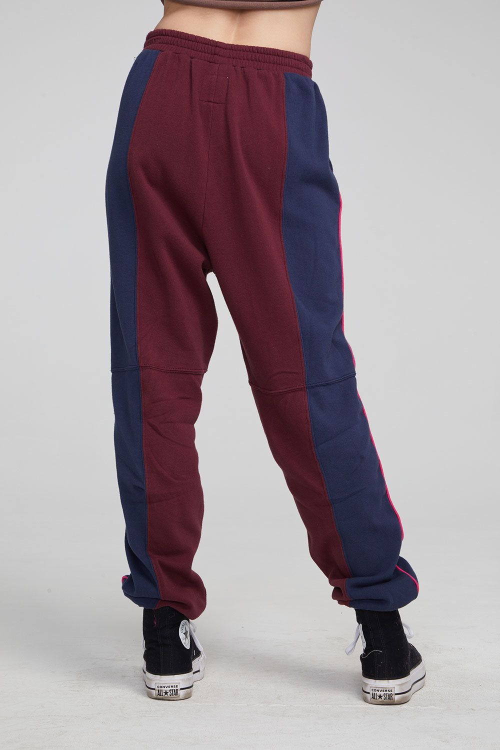 Yale Wine Red and Indigo Jogger sold by Chaser product image thumbnail 3