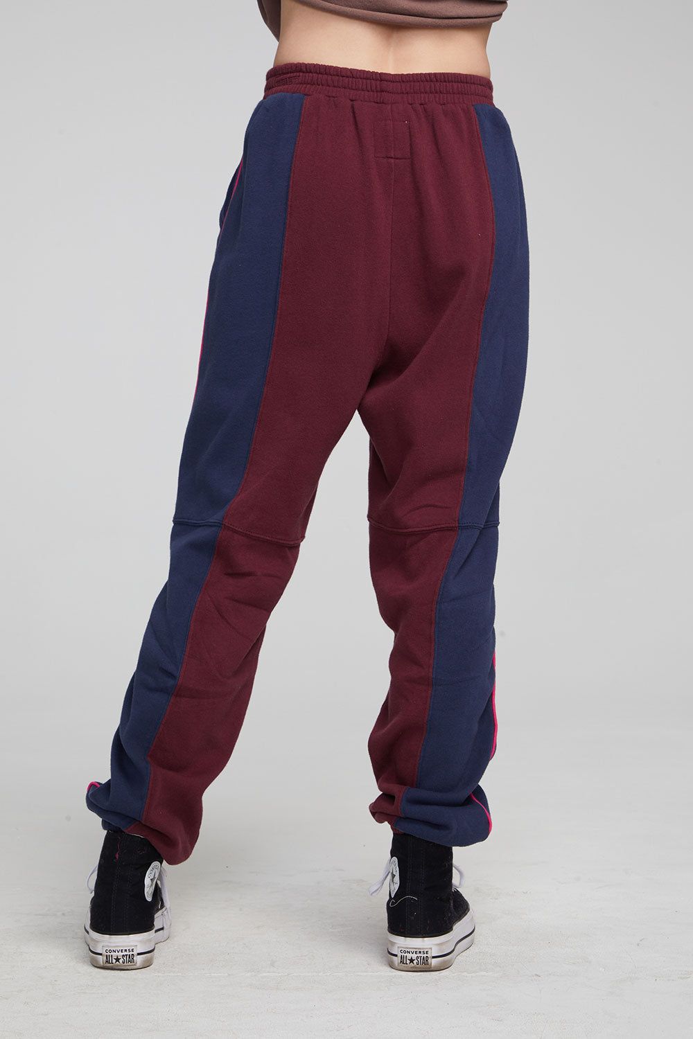 Yale Wine Red and Indigo Jogger sold by Chaser product image thumbnail 5