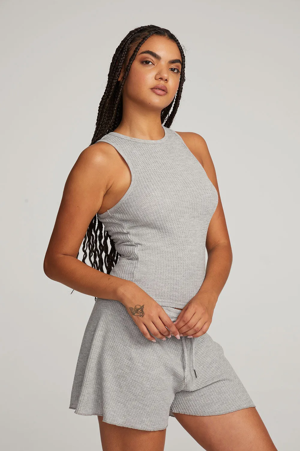 Carnaby Grey Marl Tank Top sold by Chaser product image thumbnail 4