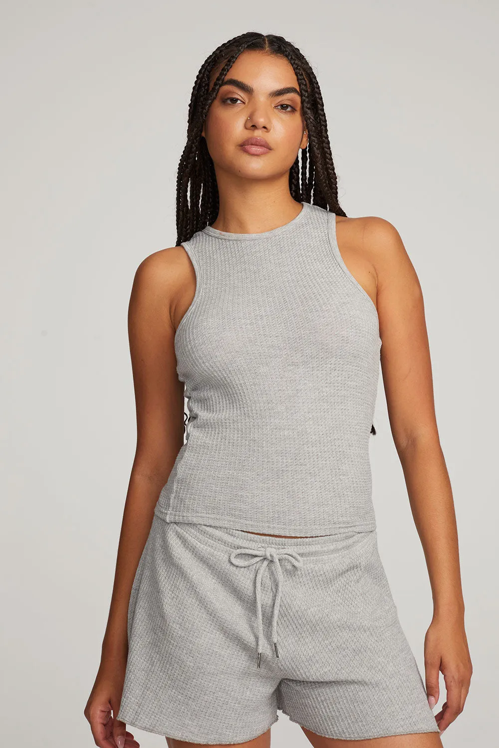 Carnaby Grey Marl Tank Top sold by Chaser