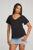 Everyday Essential Black V-neck Tee sold by Chaser