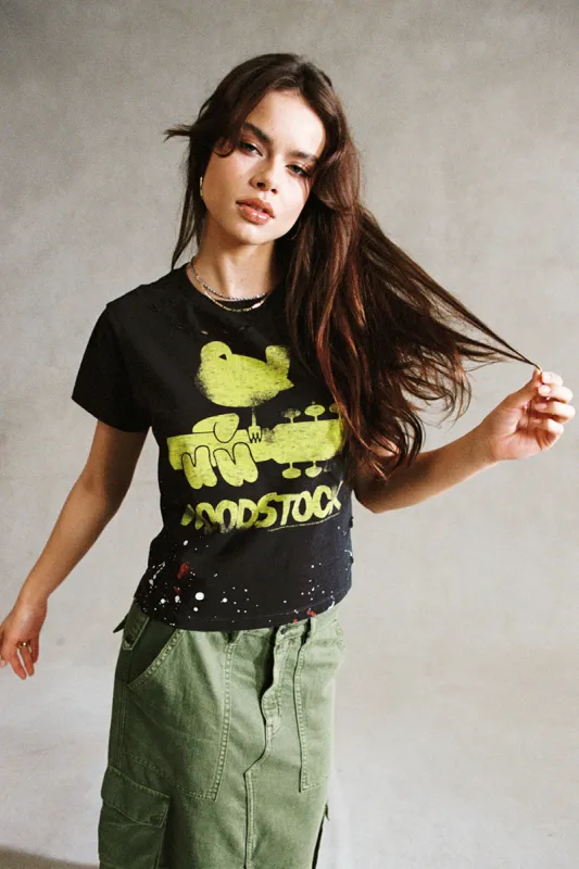 Woodstock Bird On Guitar Tee sold by Chaser