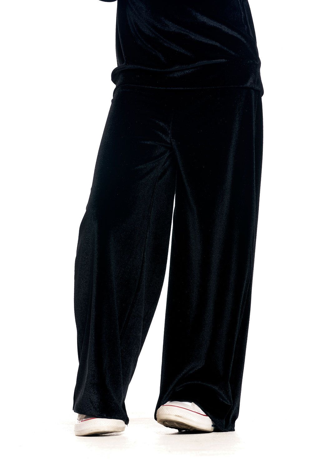 Stretch Velvet Wide Leg Pant sold by Chaser product image thumbnail 2
