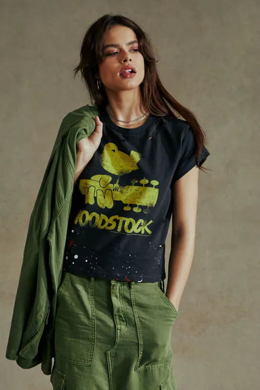 Woodstock Bird On Guitar Tee sold by Chaser