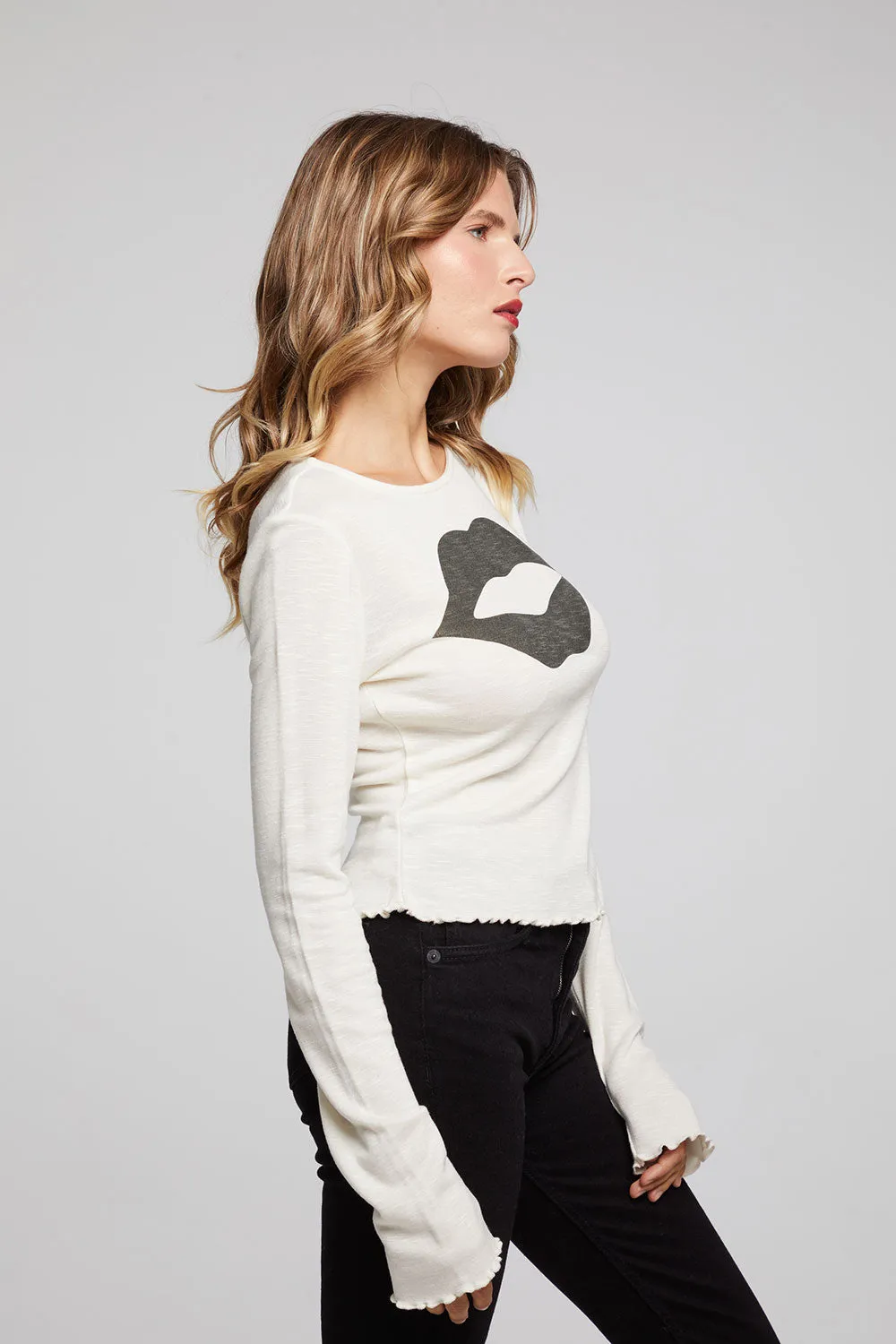 Lips Long Sleeve sold by Chaser product image thumbnail 4