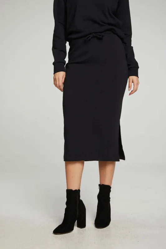 Midi Drawstring Skirt With Side Slit sold by Chaser