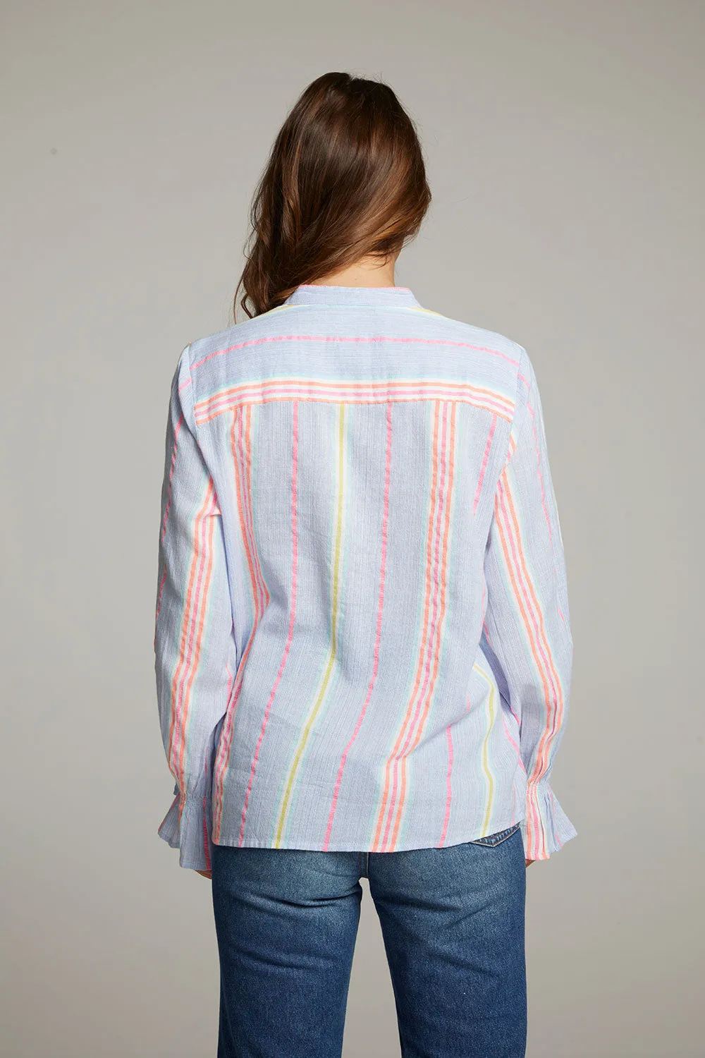 Dolphin South West Beach Stripe Button Down sold by Chaser product image thumbnail 5
