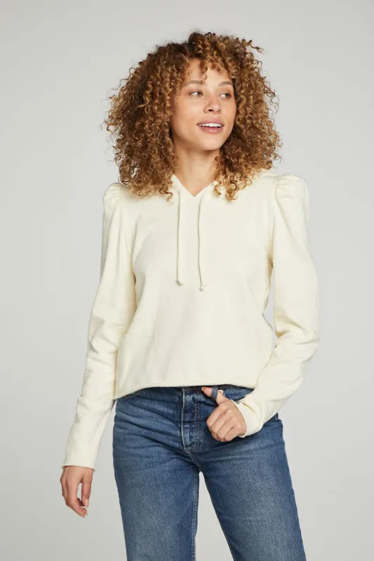 Puff Sleeve Cropped Hoodie sold by Chaser