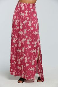 Stretch Silky Basics Side Slit Maxi Skirt sold by Chaser