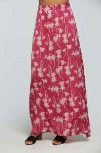 Stretch Silky Basics Side Slit Maxi Skirt sold by Chaser