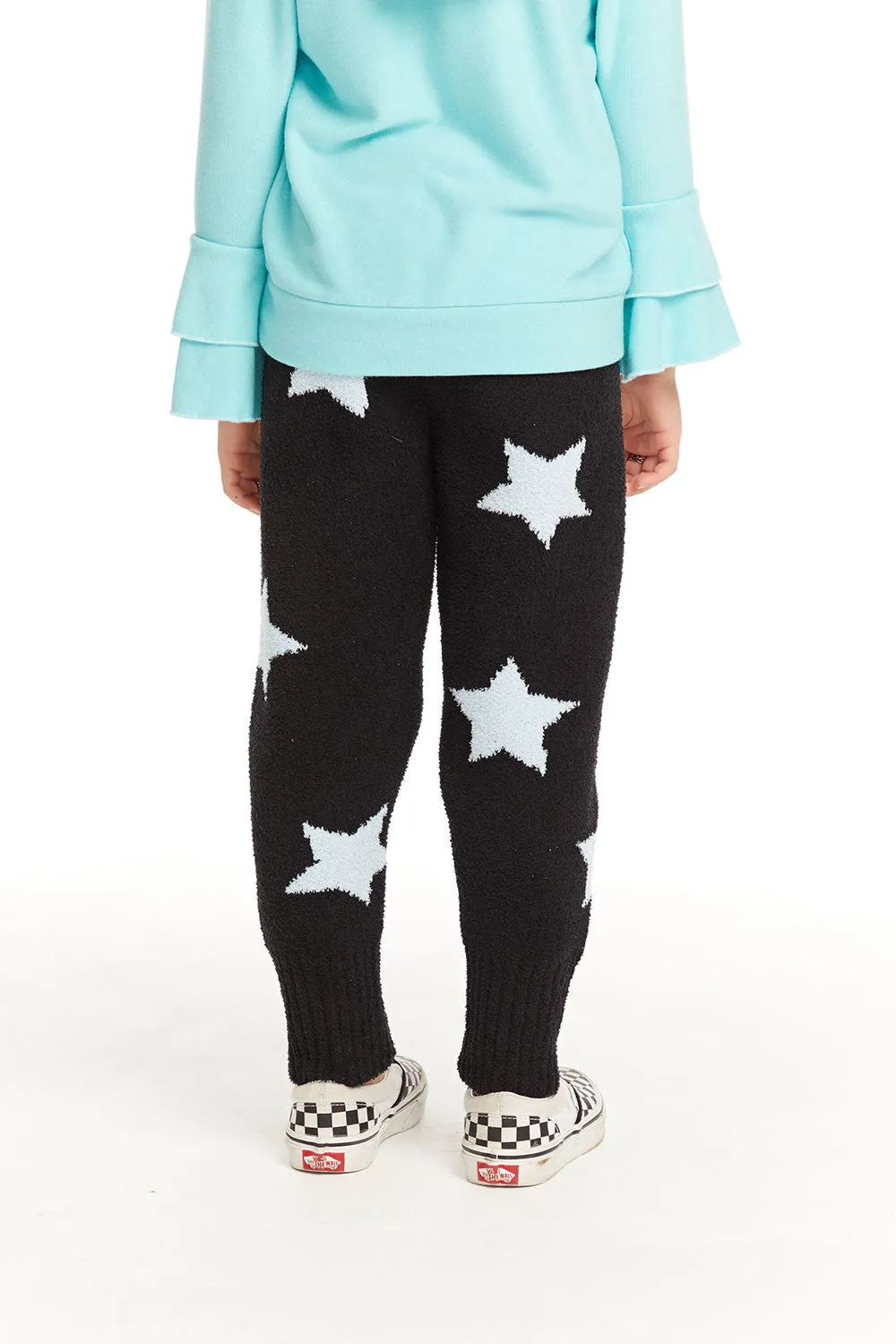 Ribbed Panel Licorice Star Legging sold by Chaser product image thumbnail 3