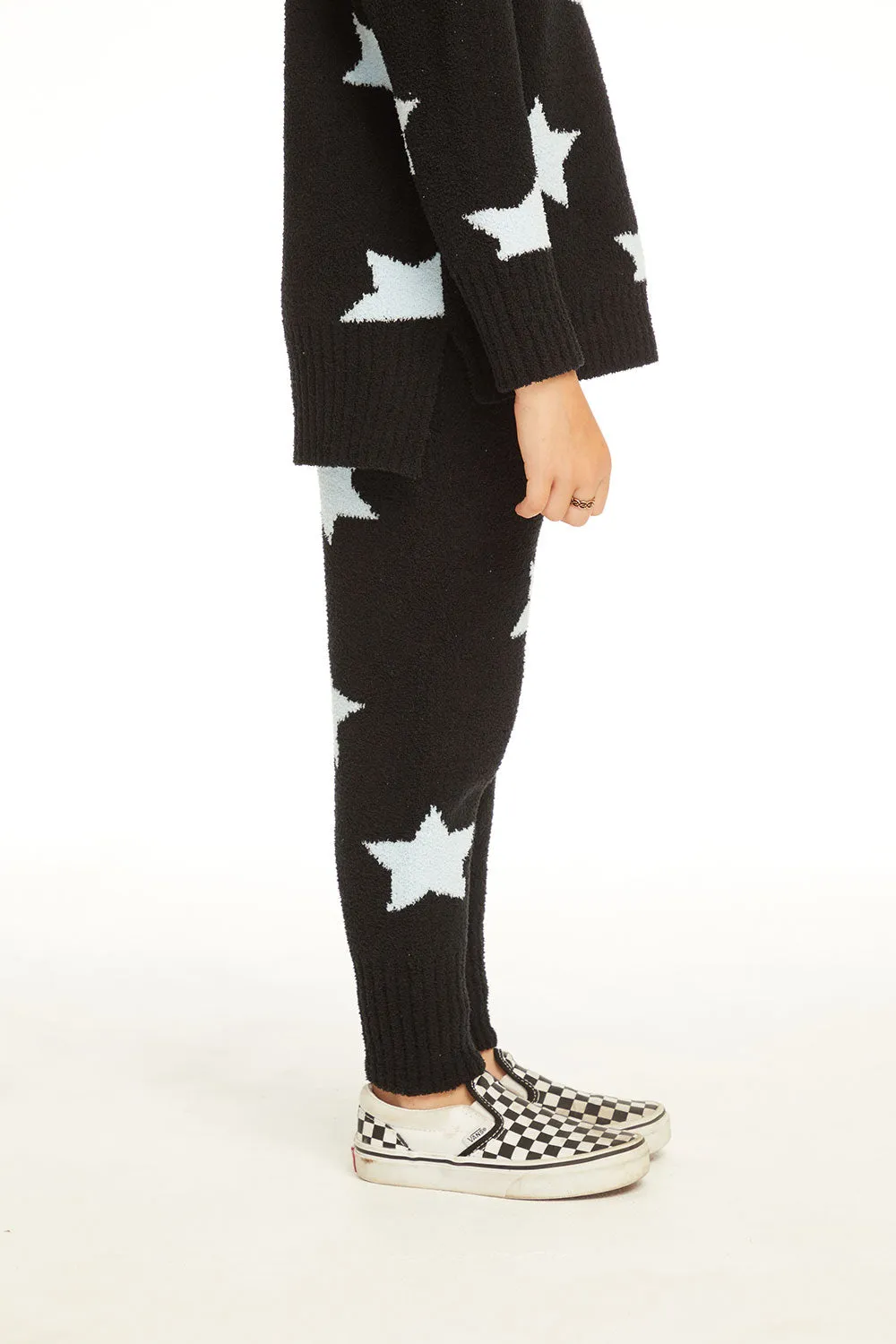 Ribbed Panel Licorice Star Legging sold by Chaser product image thumbnail 5
