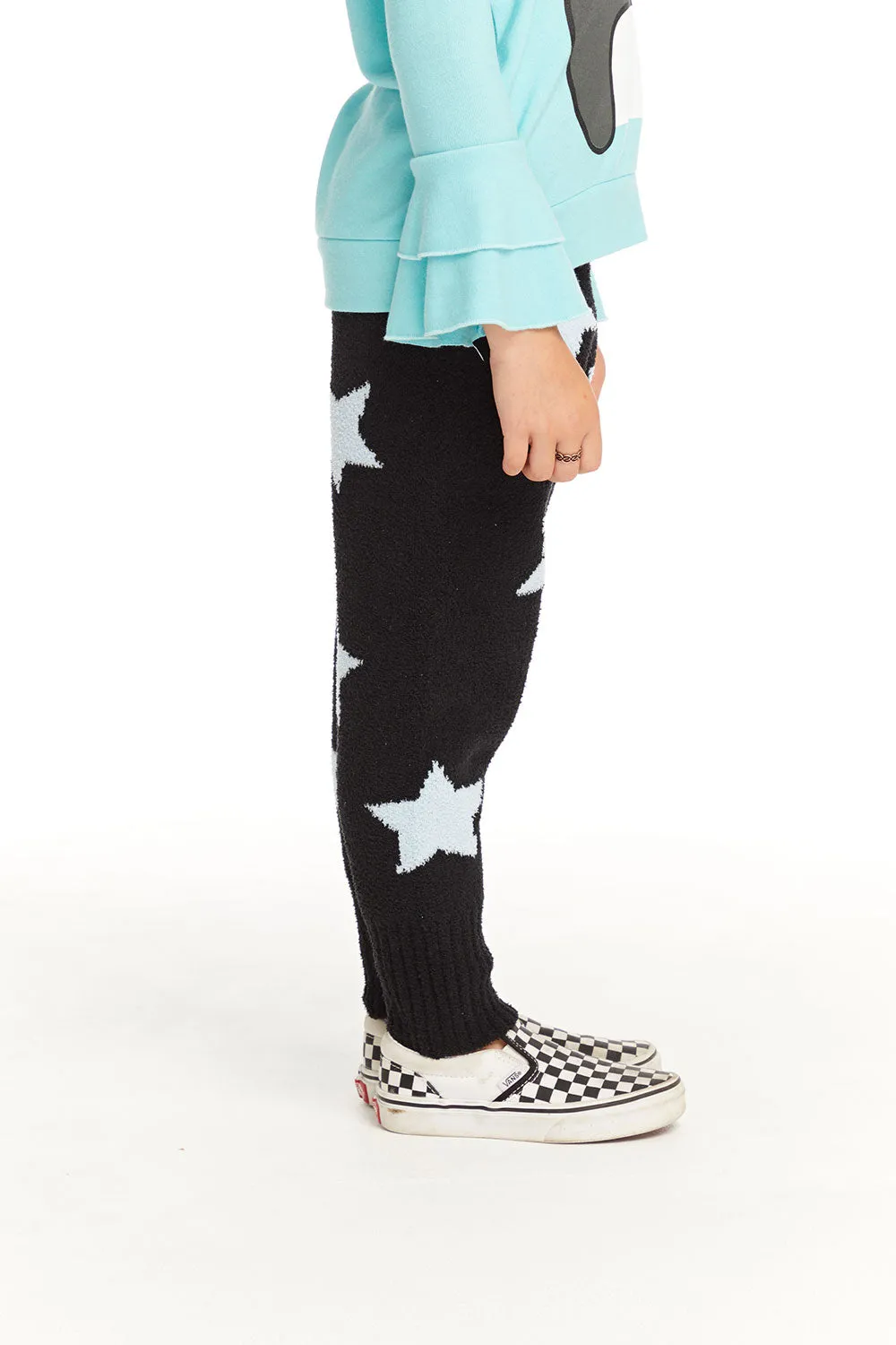 Ribbed Panel Licorice Star Legging sold by Chaser product image thumbnail 2