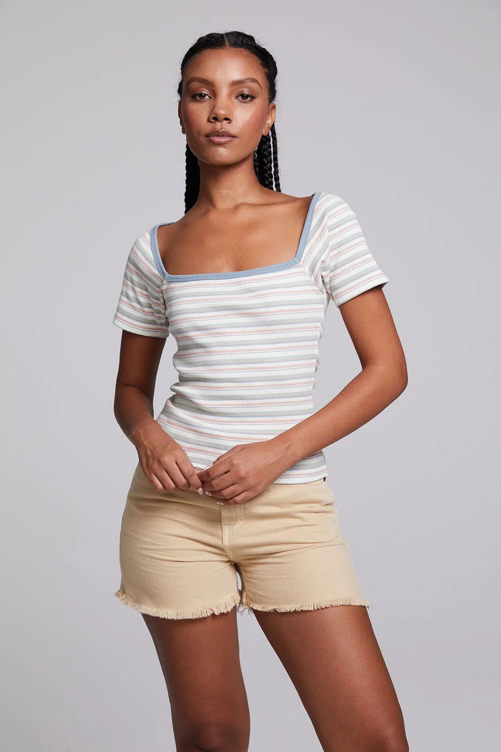 Sambuco Como Stripe Tee sold by Chaser product image thumbnail 3