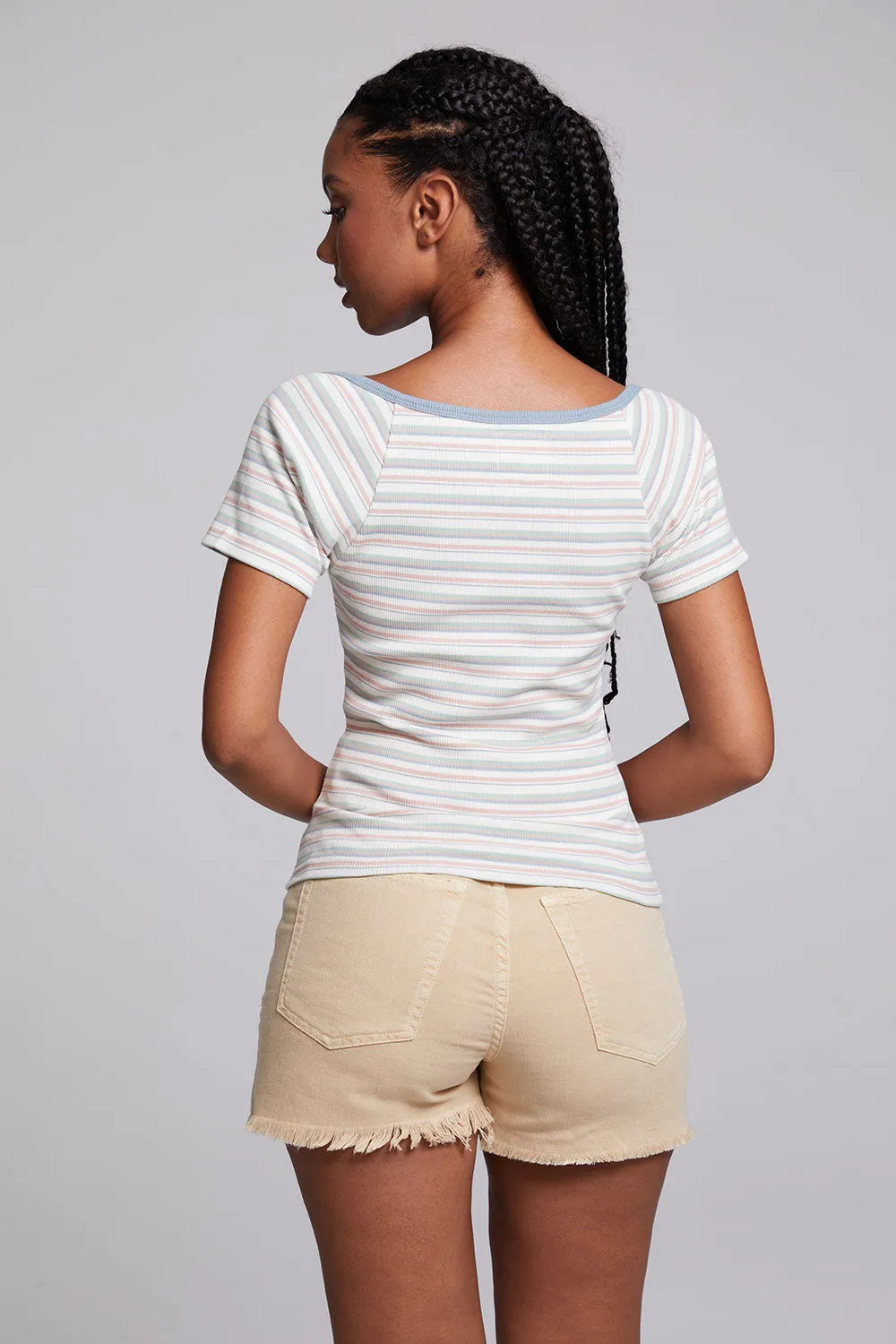 Sambuco Como Stripe Tee sold by Chaser product image thumbnail 2